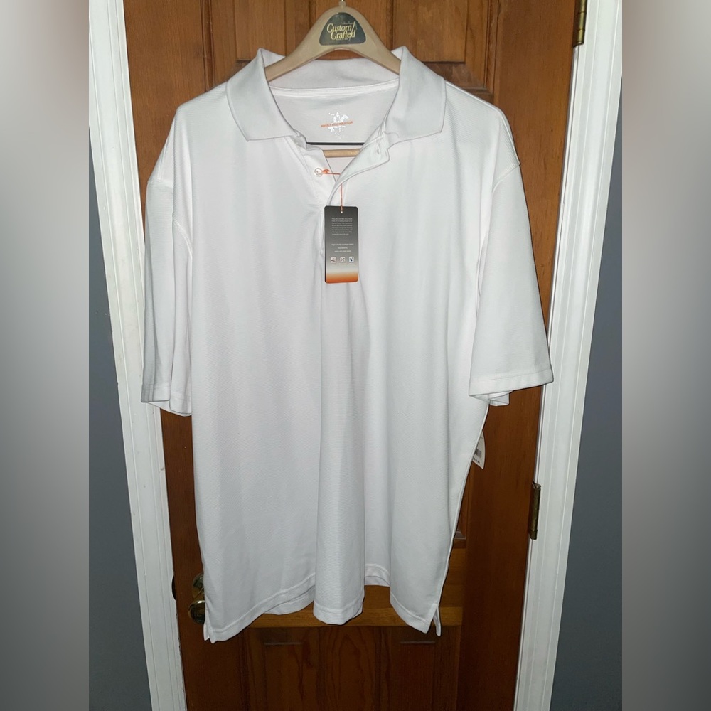 Men’s Beverly Hills Polo Club white golf tee XL